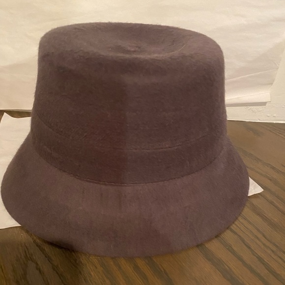 Anthropologie Wyeth Felt Bucket Hat Grey One size fits all NWT - Picture 3 of 7